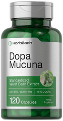 Dopa Mucuna | 120 Capsules | Non-GMO | by Horbaach