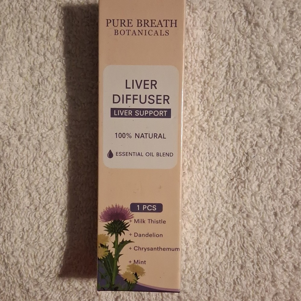 Pure Breath Botanicals Liver Support Diffuser Essential Oil Blend, Mint Herbal