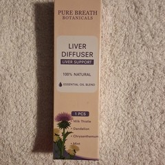 Pure Breath Botanicals Liver Support Diffuser Essential Oil Blend, Mint Herbal