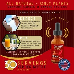 Cayenne Pepper Liquid Drops – Cayenne Extract / Tincture – DLX – USA