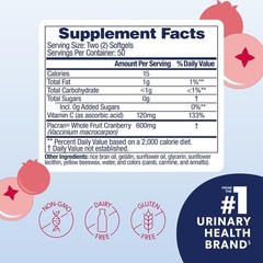 Cranberry Pro Urinary Tract Health Supplement 600mg PACRAN, 1 Serving: More