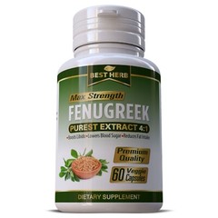 60 PILLS FENUGREEK SEED EXTRACT 4:1 BLOOD SUGAR CHOLESTEROL KIDNEY LIVER HEALTH