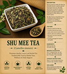 Shu Mee White Tea (Camellia sinensis) Premium Loose Leaf White Tea