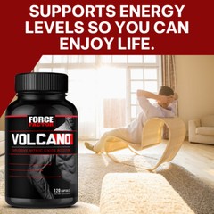 Force Factor Volcano – Explosive Nitric Oxide Booster 120 Capsules