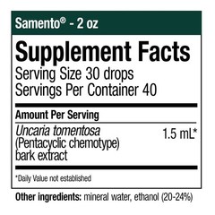 NutraMedix Samento 2oz (60 ml) Cat’s Claw TOA-Free Immune and Microbial Support