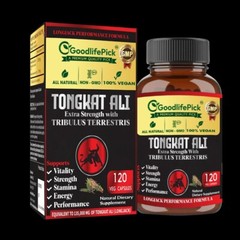LONGJACK TONGKAT AL1 ROOT EXTRACT WITH TRIBULUS TERRESTRIS- MAXIMUM BENEFITS-120