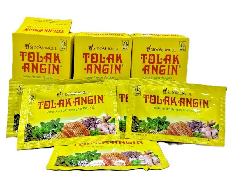 SidoMuncul Tolak Angin With Honey & Mint Herbal Liquid Drink 15ml x 5’s -3 Boxes