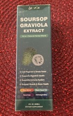 Soursop Graviola Extract 10-1 Natural Herbal Blend 60ml. Expiration 11/01/2027