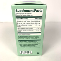 Hilma Natural GAS + BLOATING RELIEF Lemon Balm Fennel & Peppermint Leaf 01/27