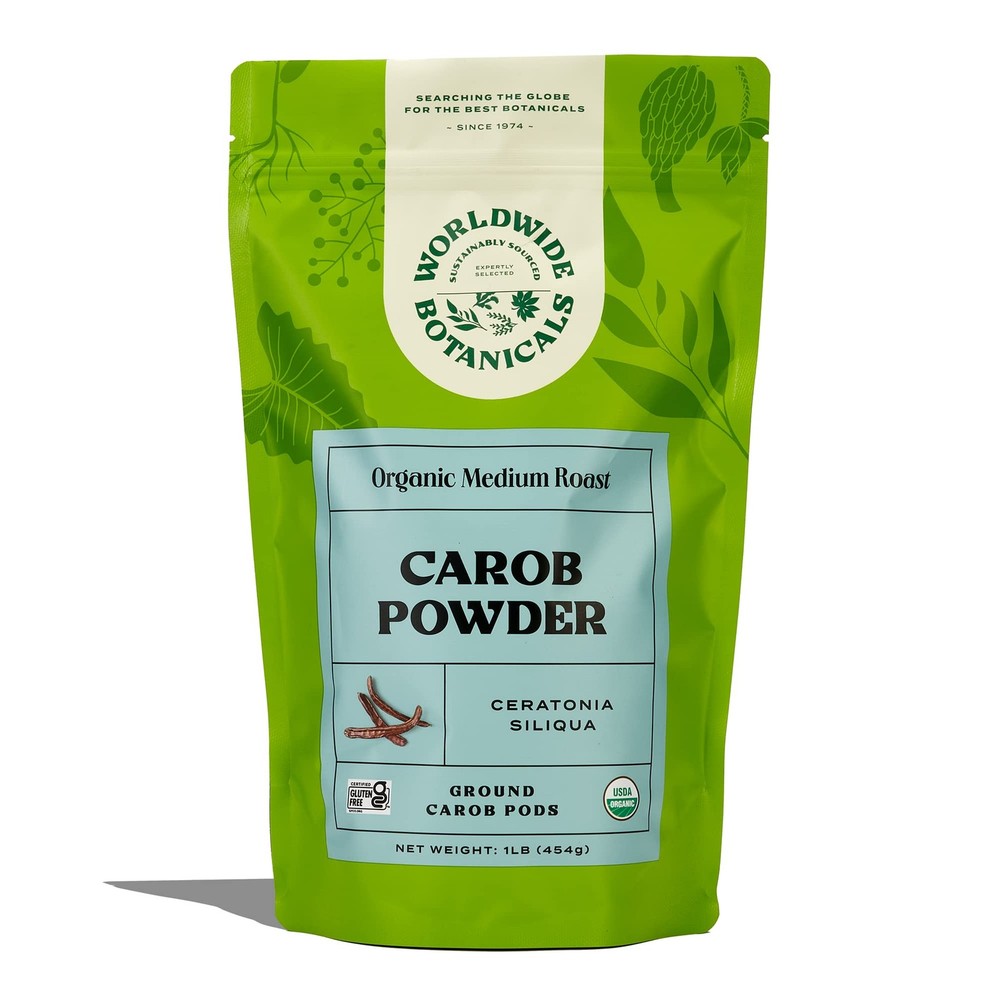 Worldwide Botanicals Organic Carob Powder – Medium Roast – Gluten Free, Super Fo