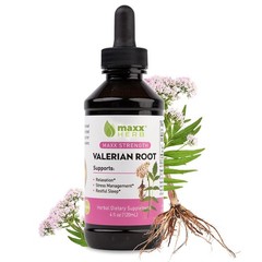 Maxx Herb Valerian Root Extract – Max Strength, Liquid 4 Fl Oz (Pack of 1)