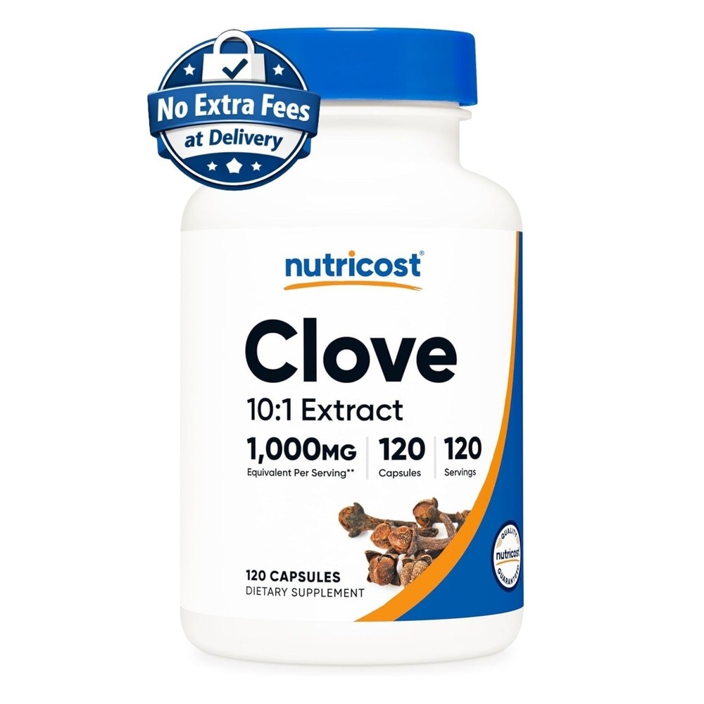 Suplemento de Extracto de Clavo 1000mg | 120 Cápsulas | 120 Porciones