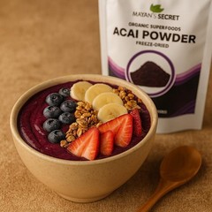 Organic ACAI Freeze Dried Fruit Powder Energy VITAMIN C Antioxidants 4oz