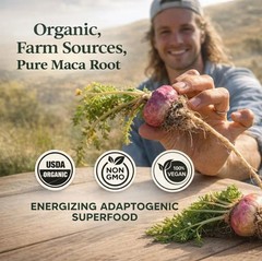 Pure Maca Root Powder Premium Wellness Superfood Daily Use Formula