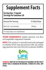 Noni Capsule – NONI EXTRACT (8:1 concentrate) 500mg – Anti-Inflammatory Pills 6B