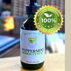 Peppermint Pure Extract Non-alcohol Organic Liquid Herbal Drop Natural 2 FL OZ
