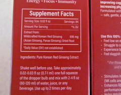 2 Pack GINZ Korean Red Ginseng Extract 2oz Energy Focus Immunity Exp 09/2027