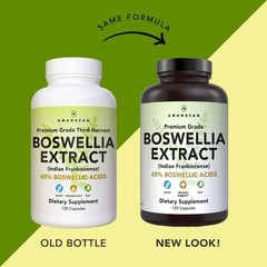 Boswellia Serrata Extract. 500mg 120 Veggie Capsules. 65% Boswellic Acids wit…