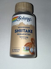 Solaray Fermented Shiitake Mushroom 1000mg | 60 VegCaps Exp 02/2027