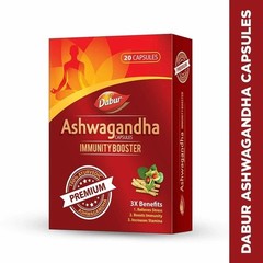 Pack of 2 X DABUR Ashwagandha 20 Capsules Immunity Booster K976