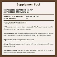 Pure Pearl Powder | 60 Grams |100% Natural Ingredients from Fresh Water |