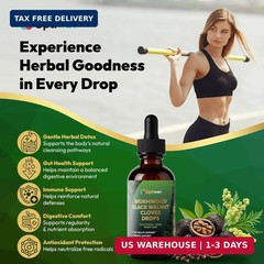 Wormwood Black Walnut Cloves Liquid Drops – Sweet Wormwood Herbal Supplement for