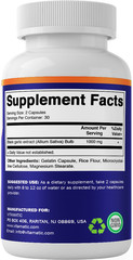 3 Pack – Vitamatic Fermented Black Garlic Extract 1000 mg 60 Capsules Non-GMO