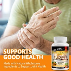 Turmeric Curcumin Joint Comfort Bone Health Cartilage Health 30/60/120 Capsules