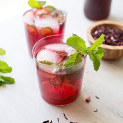 Hibiscus Blend Mint Tea Bags | 100% Pure Natural Hand Crafted