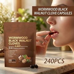 VivoNu Wormwood Black Walnut Cloves–Natural Cleanse & Metabolism, 240 Softgels