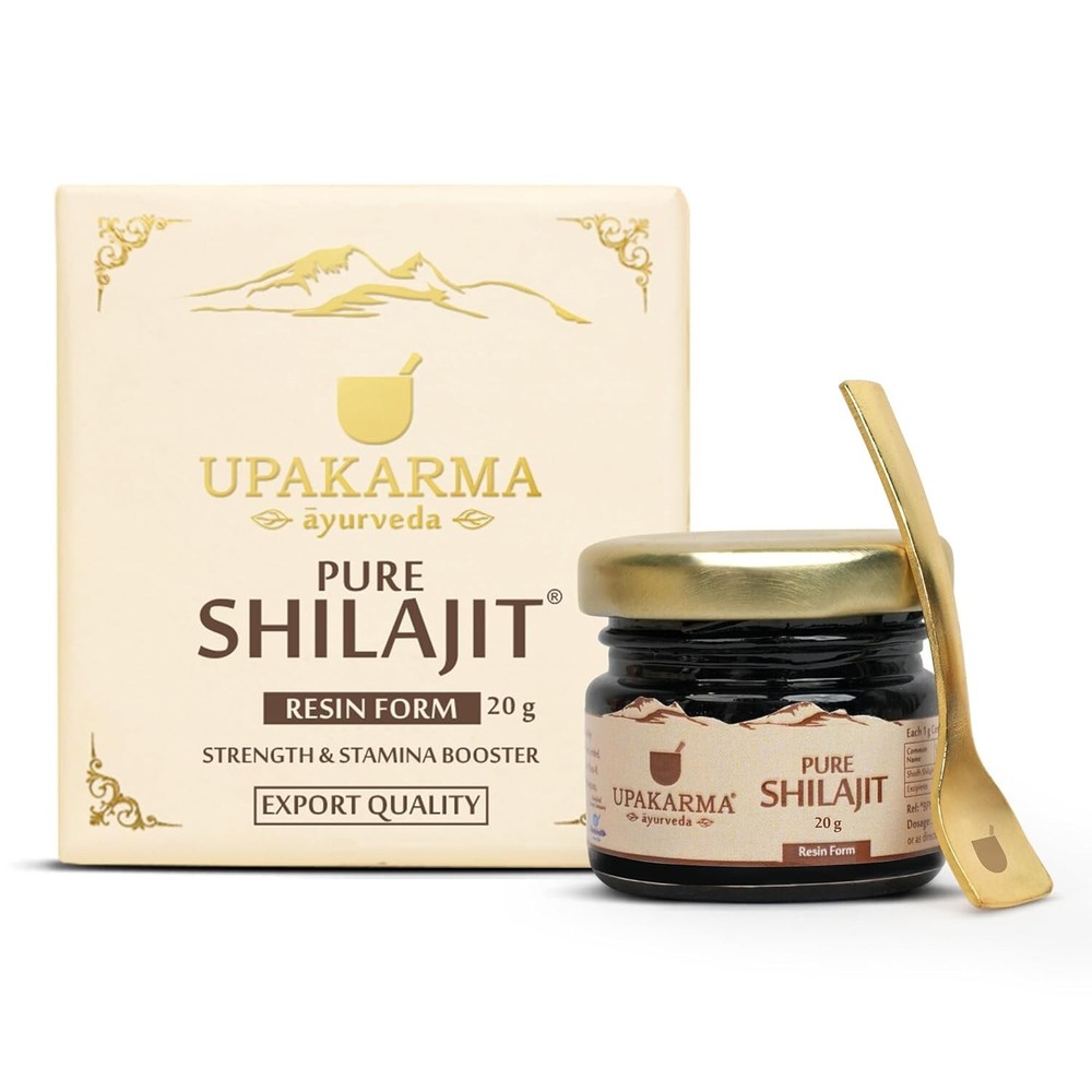 UPAKARMA Ayurveda Pure and Natural Shilajit/Shilajeet Resin 20 gm