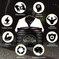 Pure 100% Himalayan Shilajit Soft Resin, Organic, Extremely Potent, Fulvic Acid