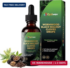 Wormwood Black Walnut Cloves Liquid Drops – Sweet Wormwood Herbal Supplement for