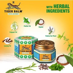 10X Tiger Balm White Ointment Headache Muscular Aches Sprain Nasal Relieves 30g