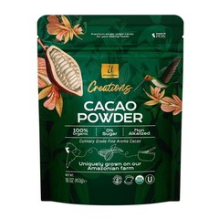 100% Organic Cacao Powder 16 oz Natural Unsweetened Cocoa Baking Smoothies USDA