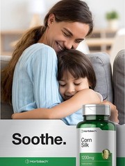 Corn Silk Capsules 1200mg | 200 Pills | Non-GMO, Gluten Free | by Horbaach
