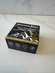 Mountain Elixir Pure Himalayan Shilajit Resin 1.06 oz. / 30 g. New In Box.