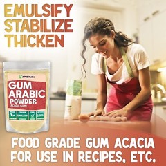 Versatile Food-Grade Gum Arabic Powder – 1 lb for Baking, Painting, & More