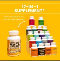 Ashwagandha 5000mg Maca Root 2000mg Fenugreek 3000mg Supplement with Tongkat…