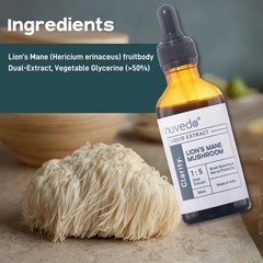 Nuvedo Lion’s Mane & Reishi Mushroom Liquid Extract Combo, 50ml x2 g983