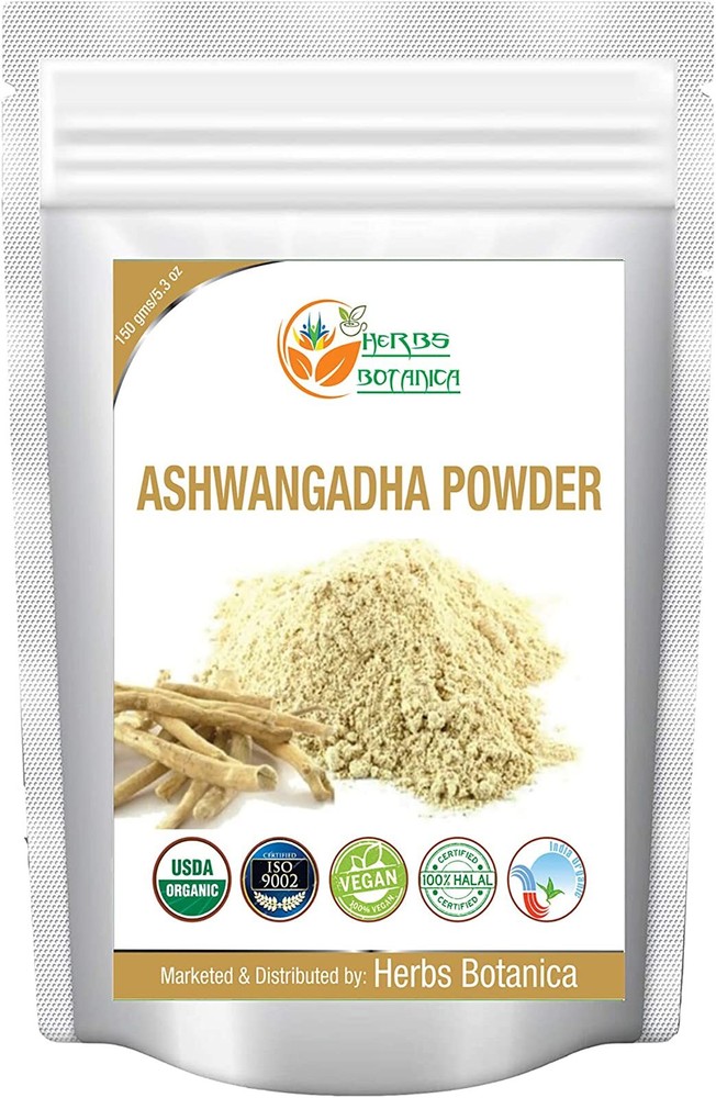 100% Pure Organic Herbs Botanica Natural Ashwagandha Powder – 150 grm
