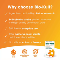 Bio-Kult Advanced Probiotics -14 Strains, Probiotic 120 Count (Pack of 1)