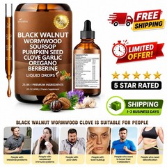 Parasite Cleanse Tincture/Extract-Wormwood,Black Walnut Hull, Clove,Best Quality