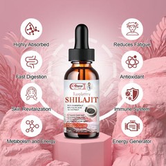 60ML Organic 1000mg Himalayan Shilajit Supplement Extremely Potent,Fulvic Acid