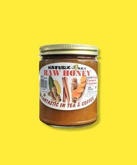 RAW HONEY with GINGER, TURMERIC, & CINNAMON 12oz 100% PURE HONEY