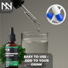 Wormwood Extract Liquid Drops Gut Health Pure Detox Cleanse Herbal Tincture 2oz