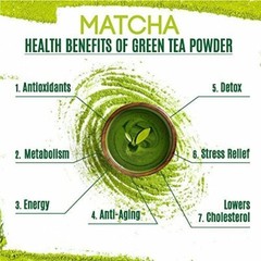 Organic Matcha Green Tea Powder for Latte Unsweetened Culinary Grade 4 Pack
