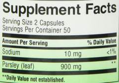 Nature’s Way Parsley Leaf Provides Chlorophyll, Premium Herbal 100 Vegan Capsule