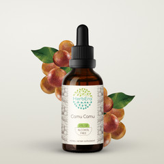 HerbEra Camu Camu Alcohol-FREE Tincture, Organic Camu Camu (Myrciaria dubia)