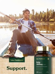 Kelp Capsules 1000mg | 180 Count | Non-GMO, Gluten Free | by Tahoe Nutritionals